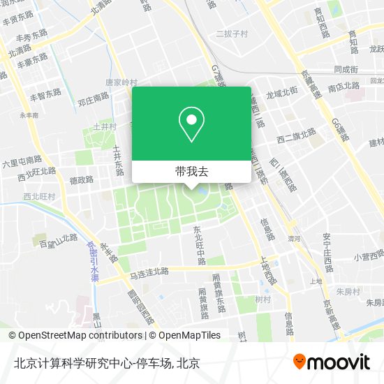 北京计算科学研究中心-停车场地图