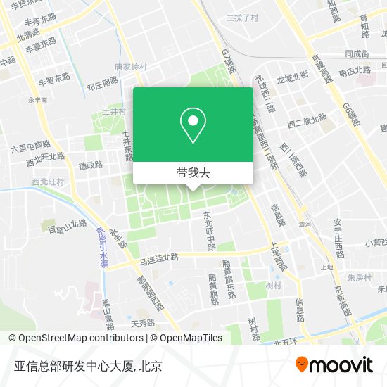 亚信总部研发中心大厦地图