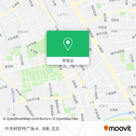中关村软件广场-A、B座地图