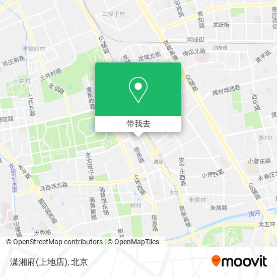 潇湘府(上地店)地图