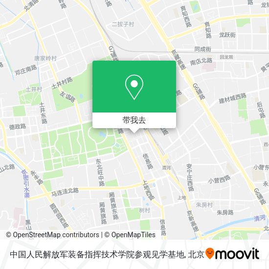 中国人民解放军装备指挥技术学院参观见学基地地图