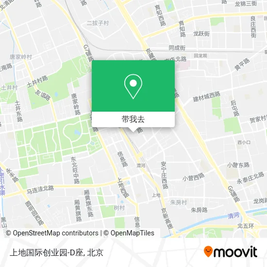上地国际创业园-D座地图