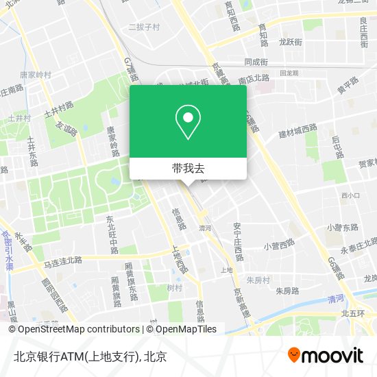 北京银行ATM(上地支行)地图