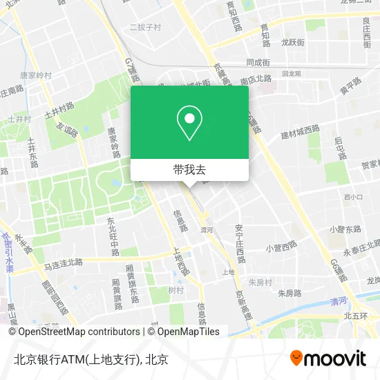 北京银行ATM(上地支行)地图