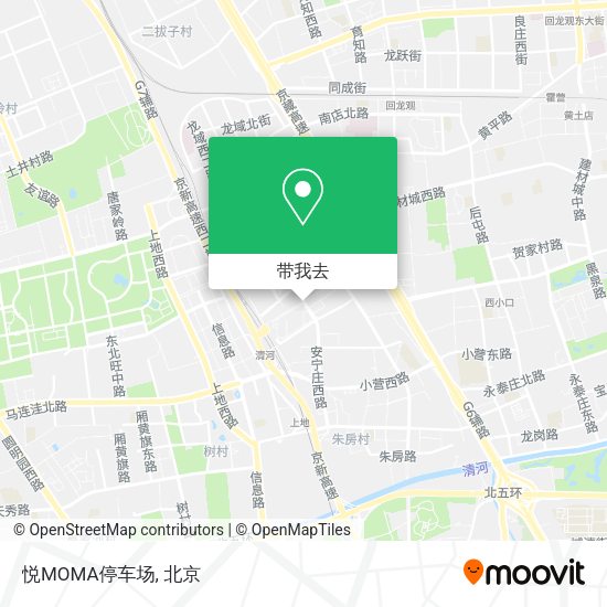 悦MOMA停车场地图