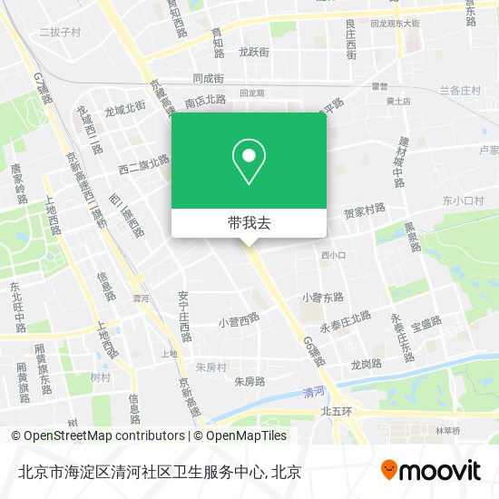 北京市海淀区清河社区卫生服务中心地图