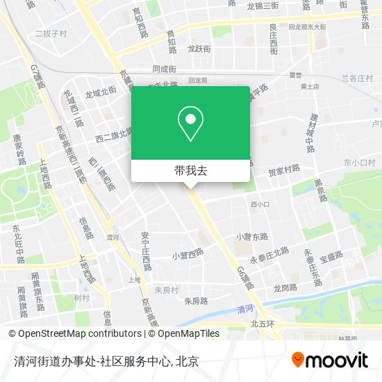 清河街道办事处-社区服务中心地图