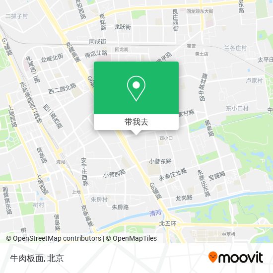牛肉板面地图