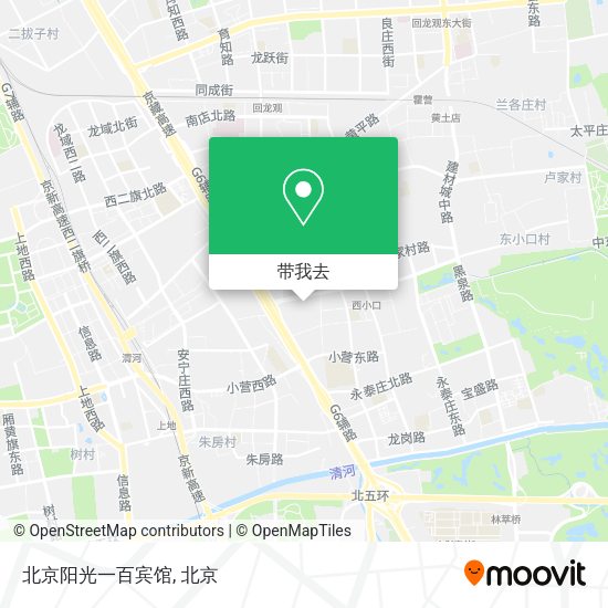 北京阳光一百宾馆地图
