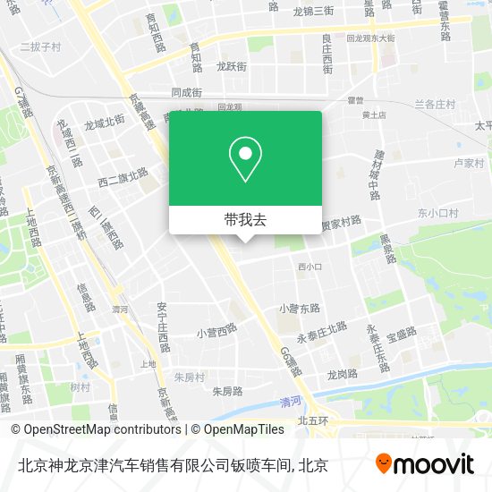 北京神龙京津汽车销售有限公司钣喷车间地图