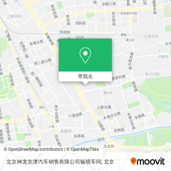 北京神龙京津汽车销售有限公司钣喷车间地图