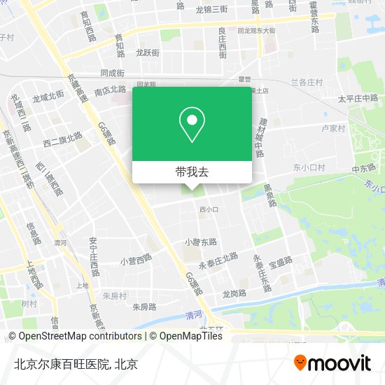 北京尔康百旺医院地图