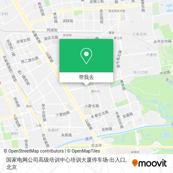 国家电网公司高级培训中心培训大厦停车场-出入口地图