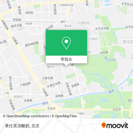 果仕芙冻酸奶地图