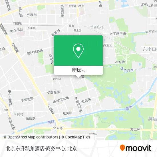 北京东升凯莱酒店-商务中心地图