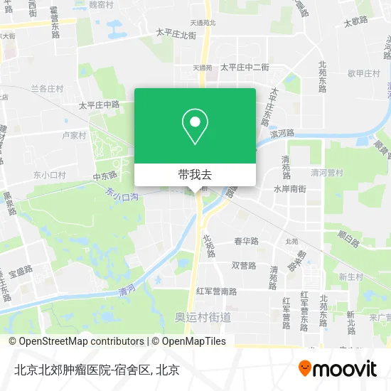 北京北郊肿瘤医院-宿舍区地图