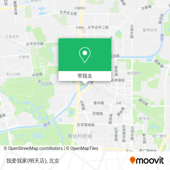 我爱我家(明天店)地图