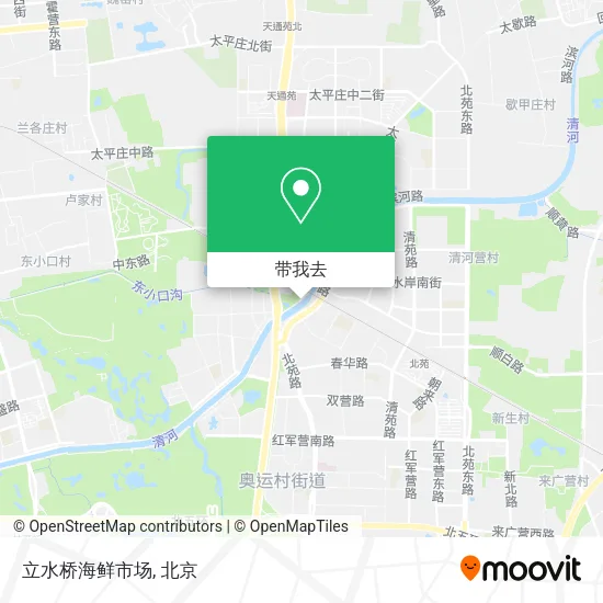 立水桥海鲜市场地图
