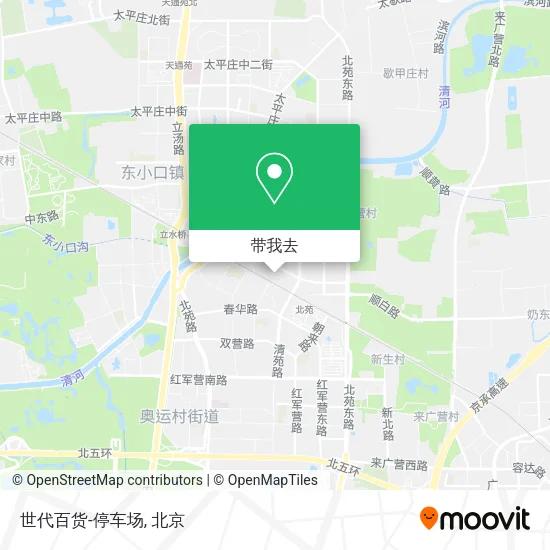 世代百货-停车场地图