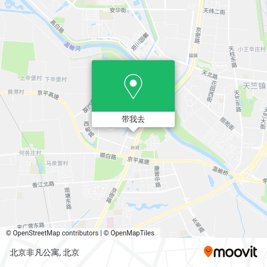 北京非凡公寓地图