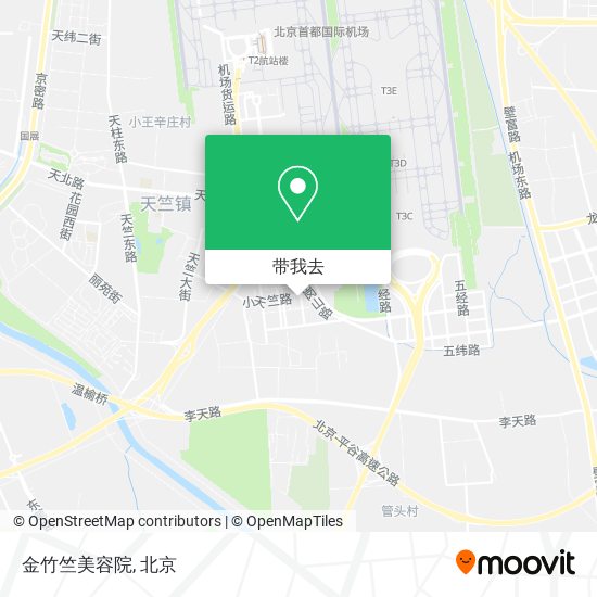 金竹竺美容院地图
