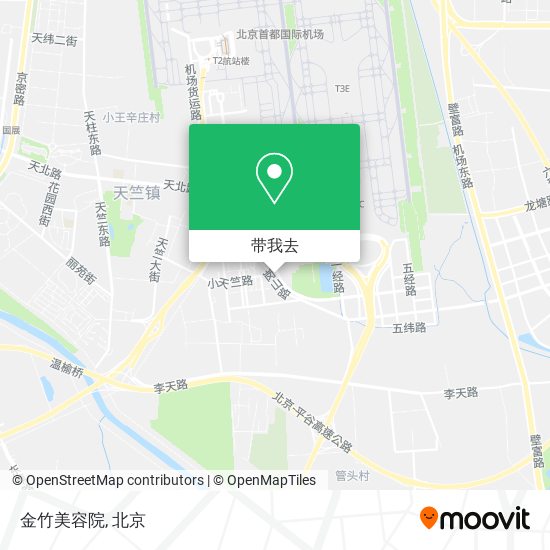 金竹美容院地图