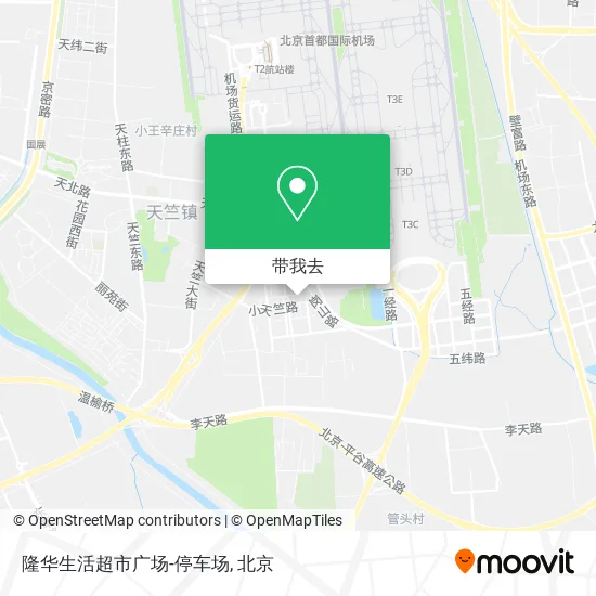 隆华生活超市广场-停车场地图