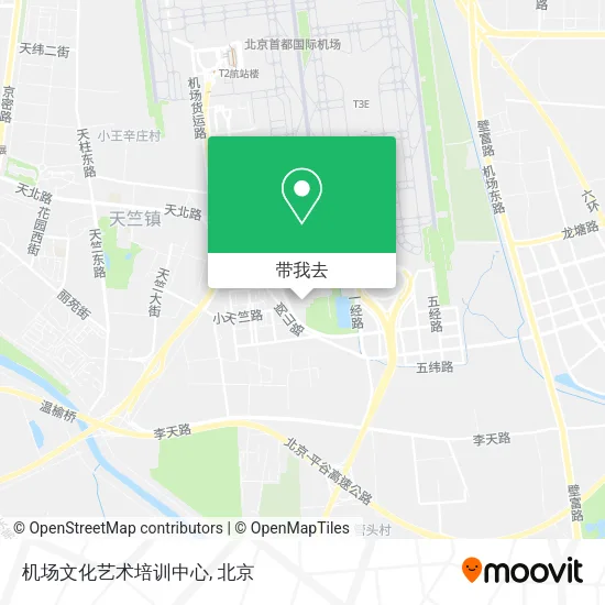 机场文化艺术培训中心地图