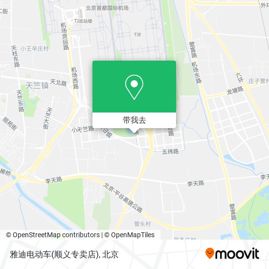 雅迪电动车(顺义专卖店)地图