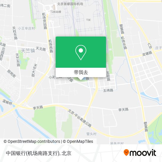 中国银行(机场南路支行)地图