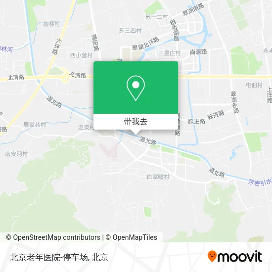 北京老年医院-停车场地图