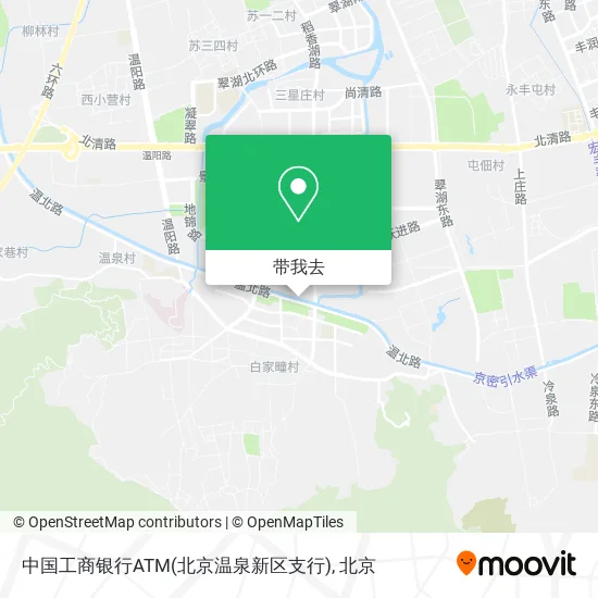 中国工商银行ATM(北京温泉新区支行)地图
