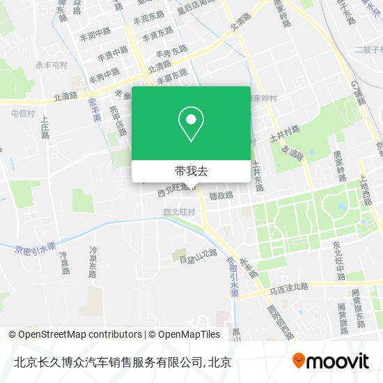 北京长久博众汽车销售服务有限公司地图