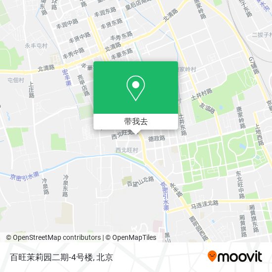 百旺茉莉园二期-4号楼地图