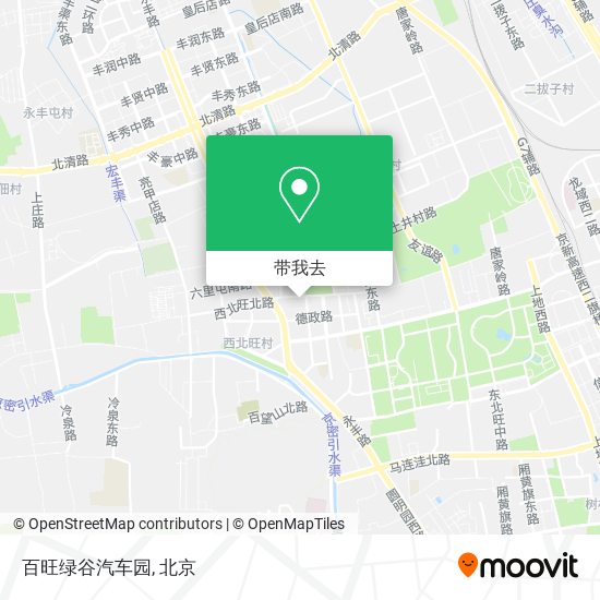 百旺绿谷汽车园地图