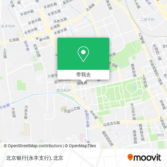 北京银行(永丰支行)地图