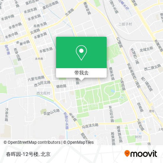 春晖园-12号楼地图