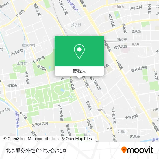 北京服务外包企业协会地图