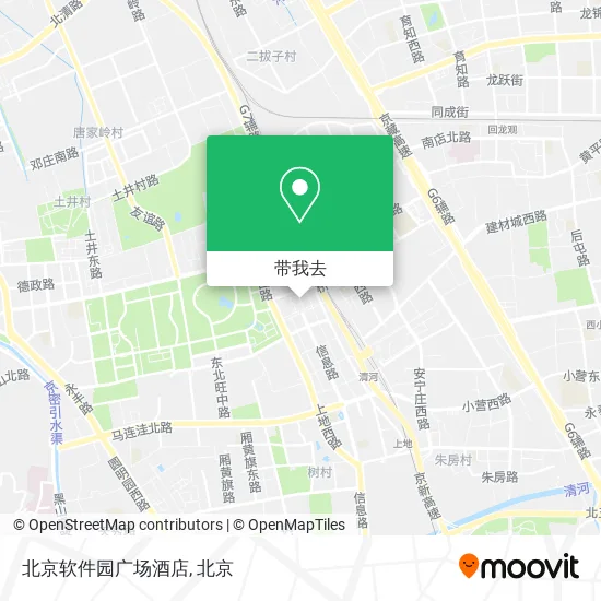 北京软件园广场酒店地图