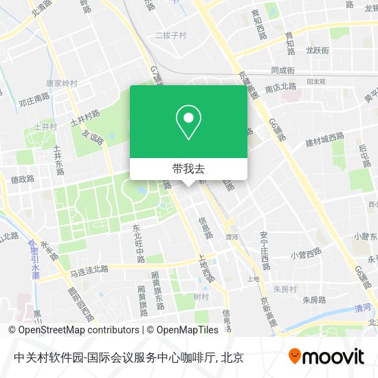 中关村软件园-国际会议服务中心咖啡厅地图