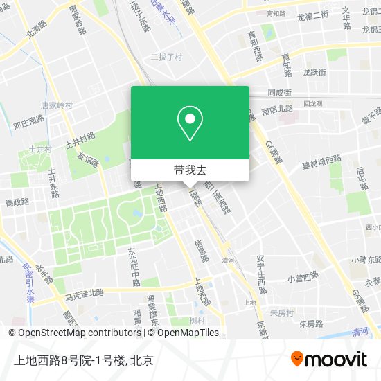 上地西路8号院-1号楼地图