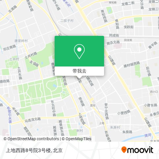 上地西路8号院3号楼地图