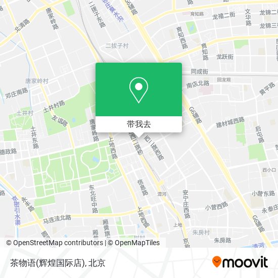 茶物语(辉煌国际店)地图