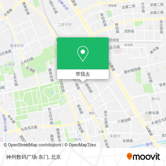 神州数码广场-东门地图
