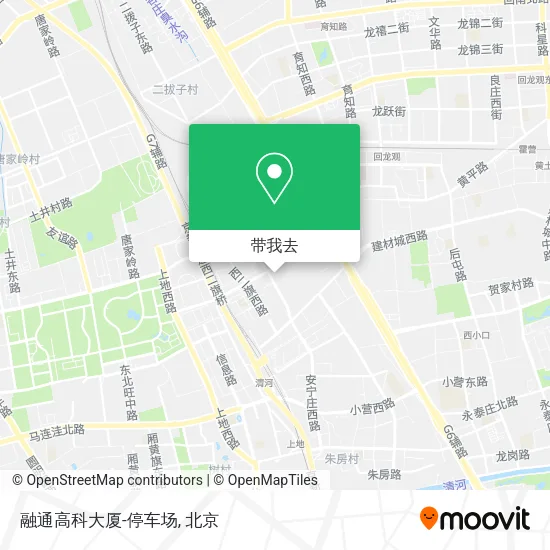 融通高科大厦-停车场地图