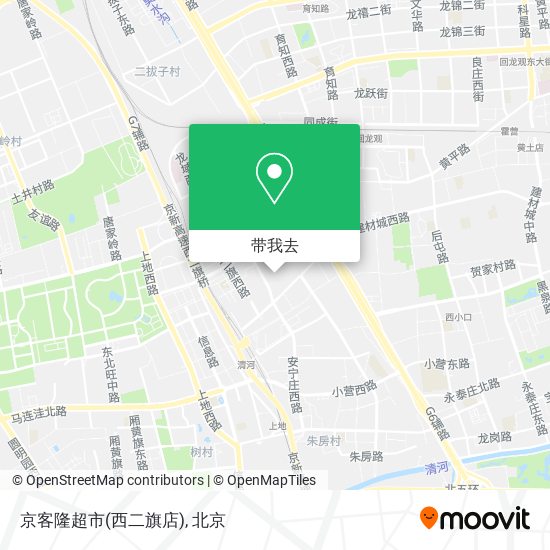 京客隆超市(西二旗店)地图