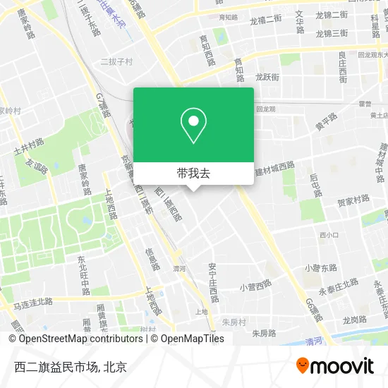 西二旗益民市场地图