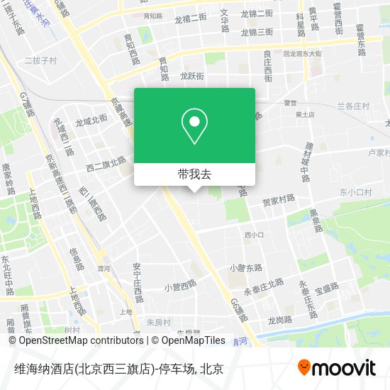 维海纳酒店(北京西三旗店)-停车场地图