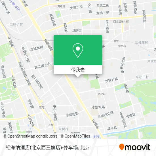 维海纳酒店(北京西三旗店)-停车场地图