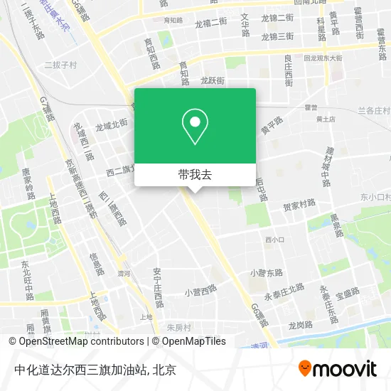 中化道达尔西三旗加油站地图